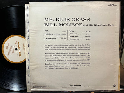 Bill Monroe And His Blue Grass Boys - Mr. Blue Grass (VINYL LP MCA MCA-82 1973) | USED Near Mint (NM or M-) Near Mint (NM) - FOLK/BLUEGRASS / USED *NEAR MINT*
