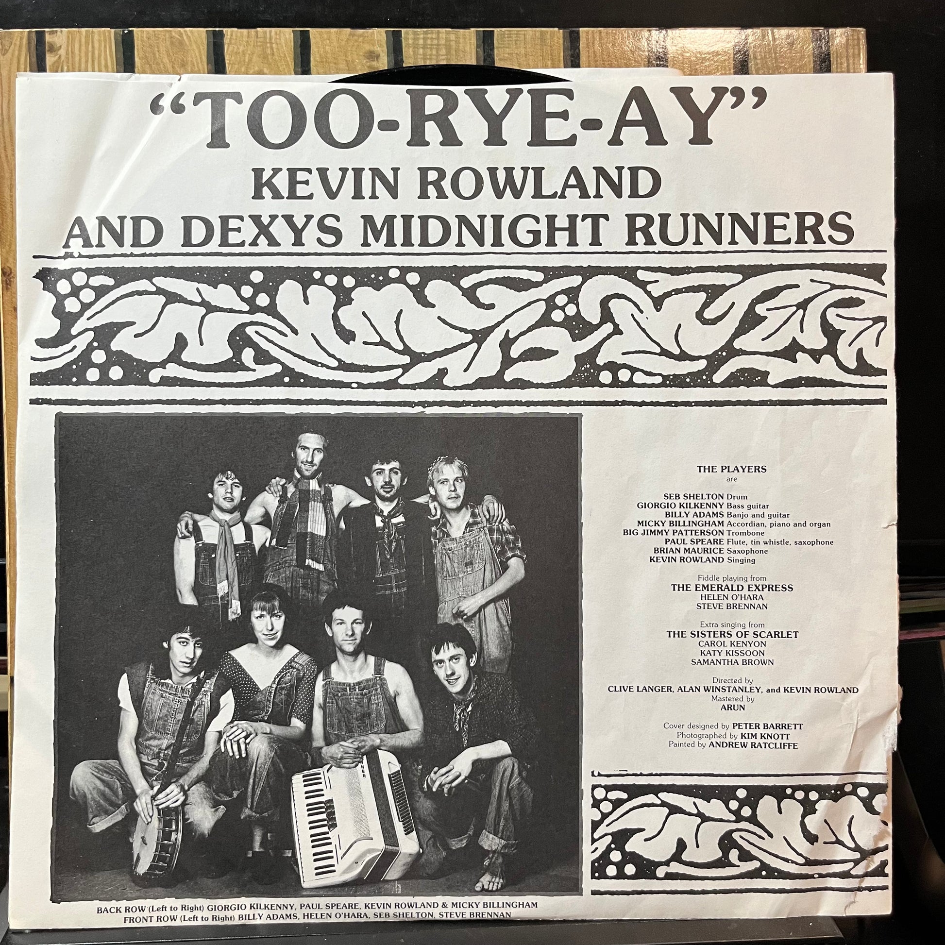 Kevin Rowland & Dexys Midnight Runners - Too-Rye-Ay (VINYL LP) | USED - FOLK/CELTIC / USED *NEAR MINT*