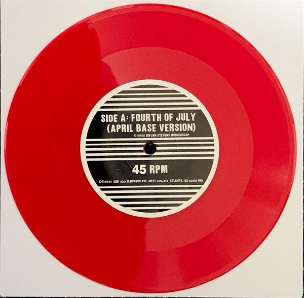 Fourth Of July (TRANSPARENT RED 7" VINYL) | Mint (M) Mint (M)