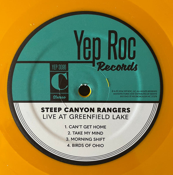 Steep Canyon Rangers - Live At Greenfield Lake (PURPLE + YELLOW VINYL) | Mint (M) Mint (M) - FOLK *NEW/COLOR*