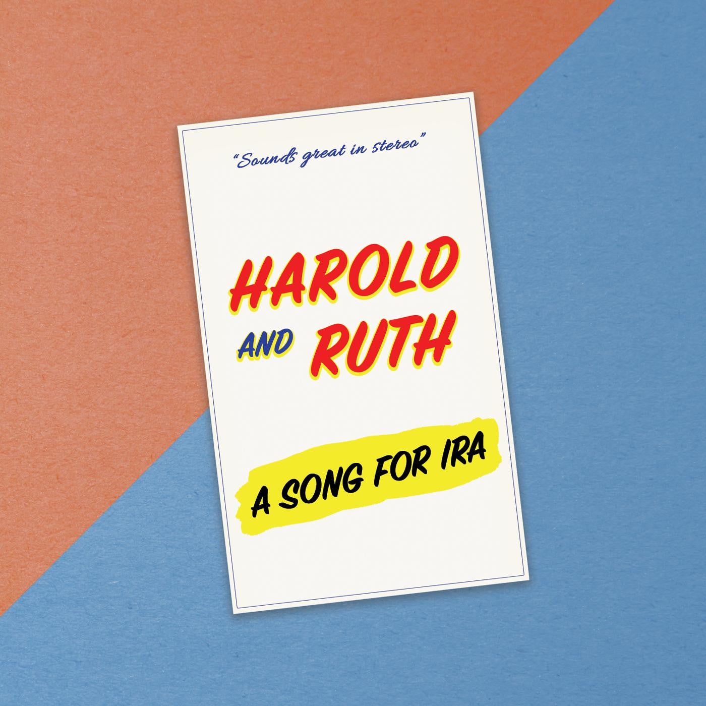 Harold & Ruth - A Song For Ira (CD) | - FOLK *NEW*