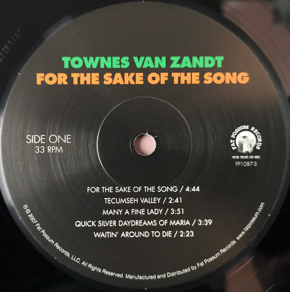 For The Sake Of The Song (VMP VINYL) | Mint (M) Mint (M) - FOLK *NEW*