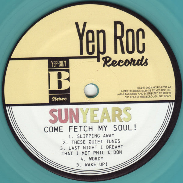 Sunyears - Come Fetch My Soul! | Mint (M) Mint (M) - FOLK/ROCK *COLOR*