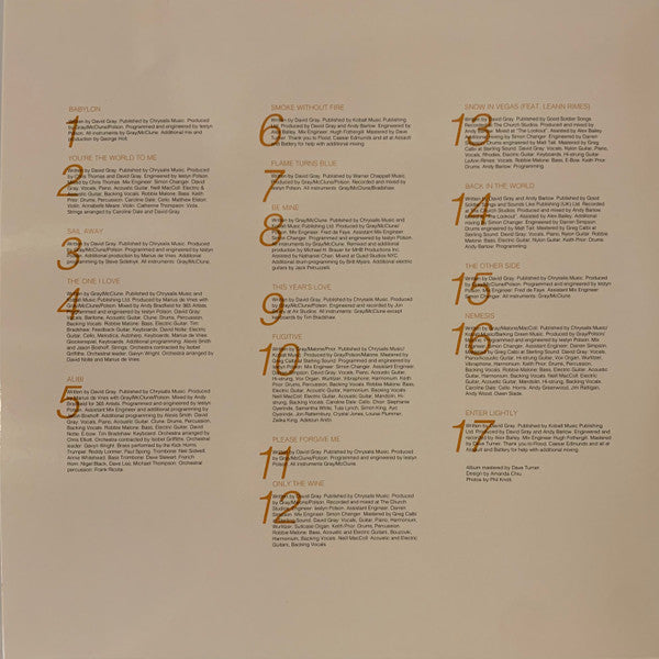 The Best Of David Gray (BEST BUY EXCLUSIVE | ORANGE VINYL) | Mint (M) Mint (M) - FOLK *SEALED/COLOR*