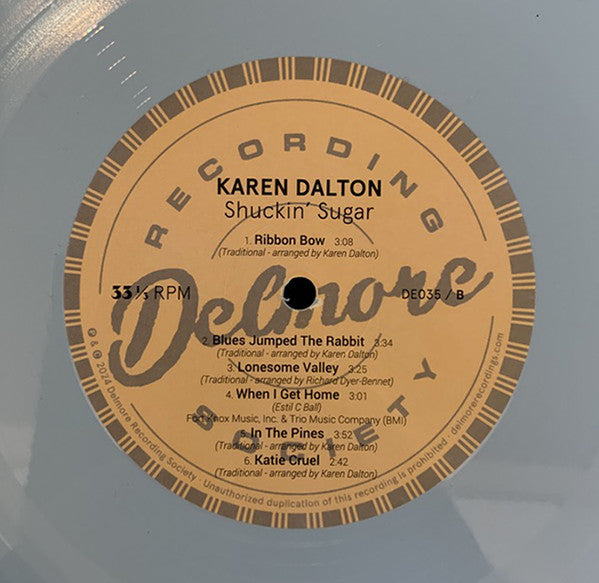 Karen Dalton - Shuckin' Sugar (SKY BLUE VINYL LP Delmore Recording Society DE035AB) | - FOLK *SEALED/COLOR*