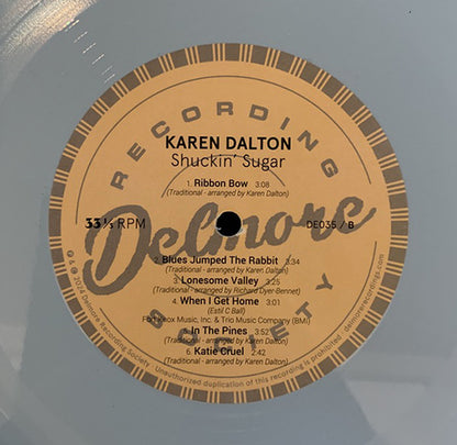 Karen Dalton - Shuckin' Sugar (SKY BLUE VINYL LP Delmore Recording Society DE035AB) | - FOLK *SEALED/COLOR*