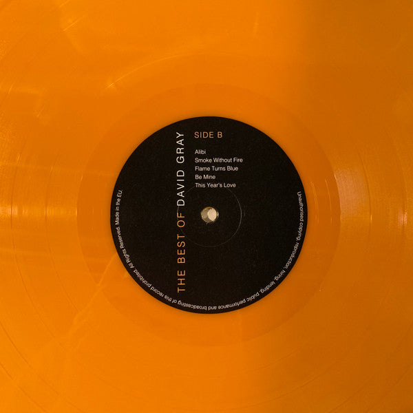 The Best Of David Gray (BEST BUY EXCLUSIVE | ORANGE VINYL) | Mint (M) Mint (M) - FOLK *SEALED/COLOR*