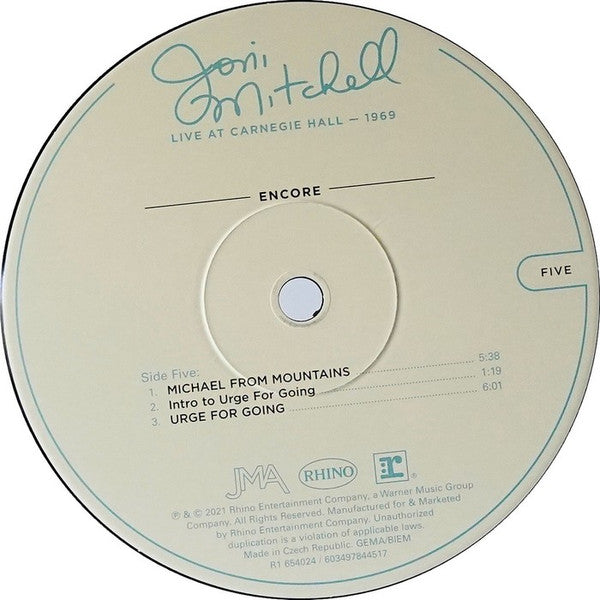 Live At Carnegie Hall - 1969 (3xVINYL) *DISCOUNT COPY* | Mint (M) Mint (M) - FOLK *SEALED*