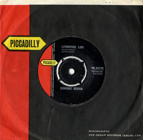 Dominic Behan - Liverpool Lou (7" VINYL) | Excellent+ (EX+) Generic - FOLK / USED *EXCELLENT+*