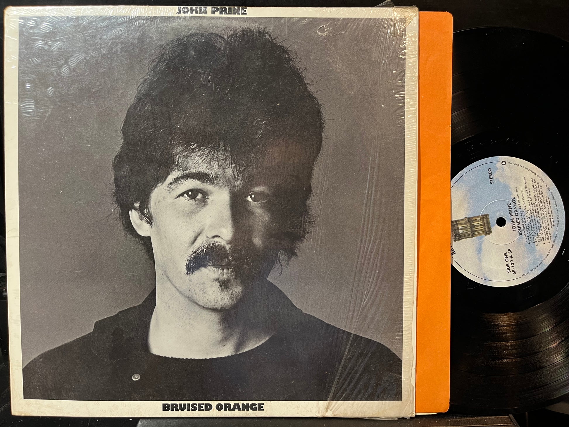John Prine - Bruised Orange (VINYL LP ASYLUM 6E-139) | USED Excellent+ (EX+) Near Mint (NM) - FOLK / USED *EXCELLENT+*