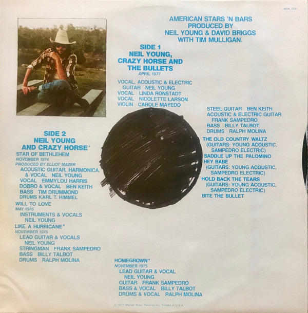 Neil Young - American Stars 'N Bars | Excellent (EX) Near Mint (NM) - FOLK / USED *EXCELLENT+*