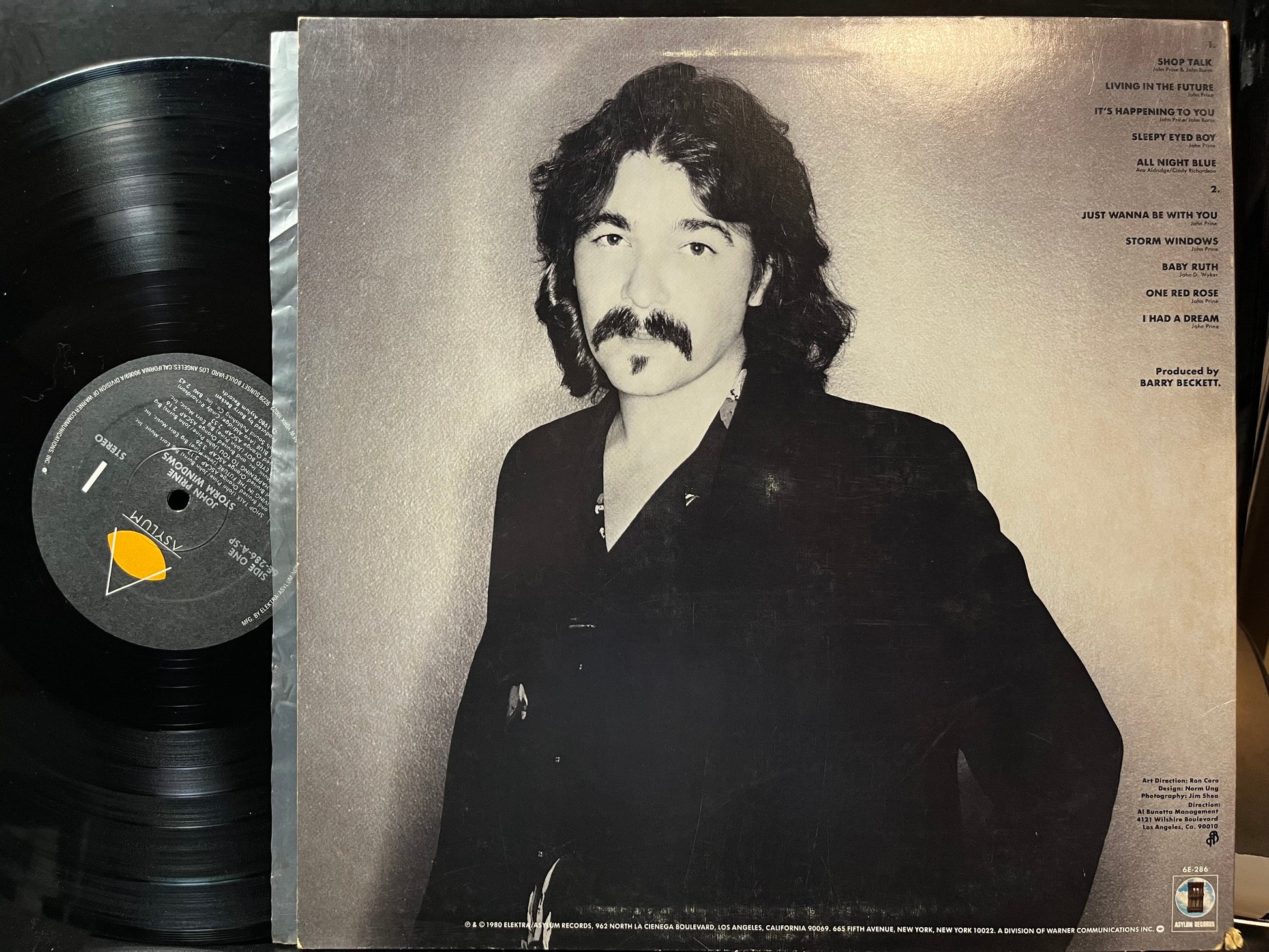 John Prine - Storm Windows (VINYL LP ASYLUM 6E-286 1980) | USED Excellent+ (EX+) Excellent (EX) - FOLK / USED *EXCELLENT+*