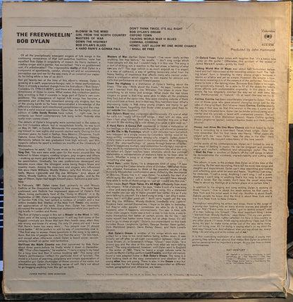 The Freewheelin' Bob Dylan (VINYL) | Excellent+ (EX+) Very Good Plus (VG+) - FOLK / USED *EXCELLENT+*
