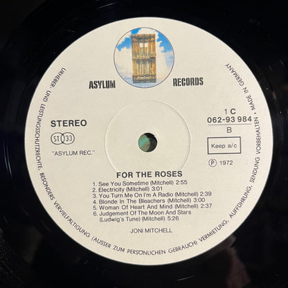 Joni Mitchell - For The Roses *GERMANY* | Excellent (EX) Excellent (EX) - FOLK / USED *EXCELLENT+*