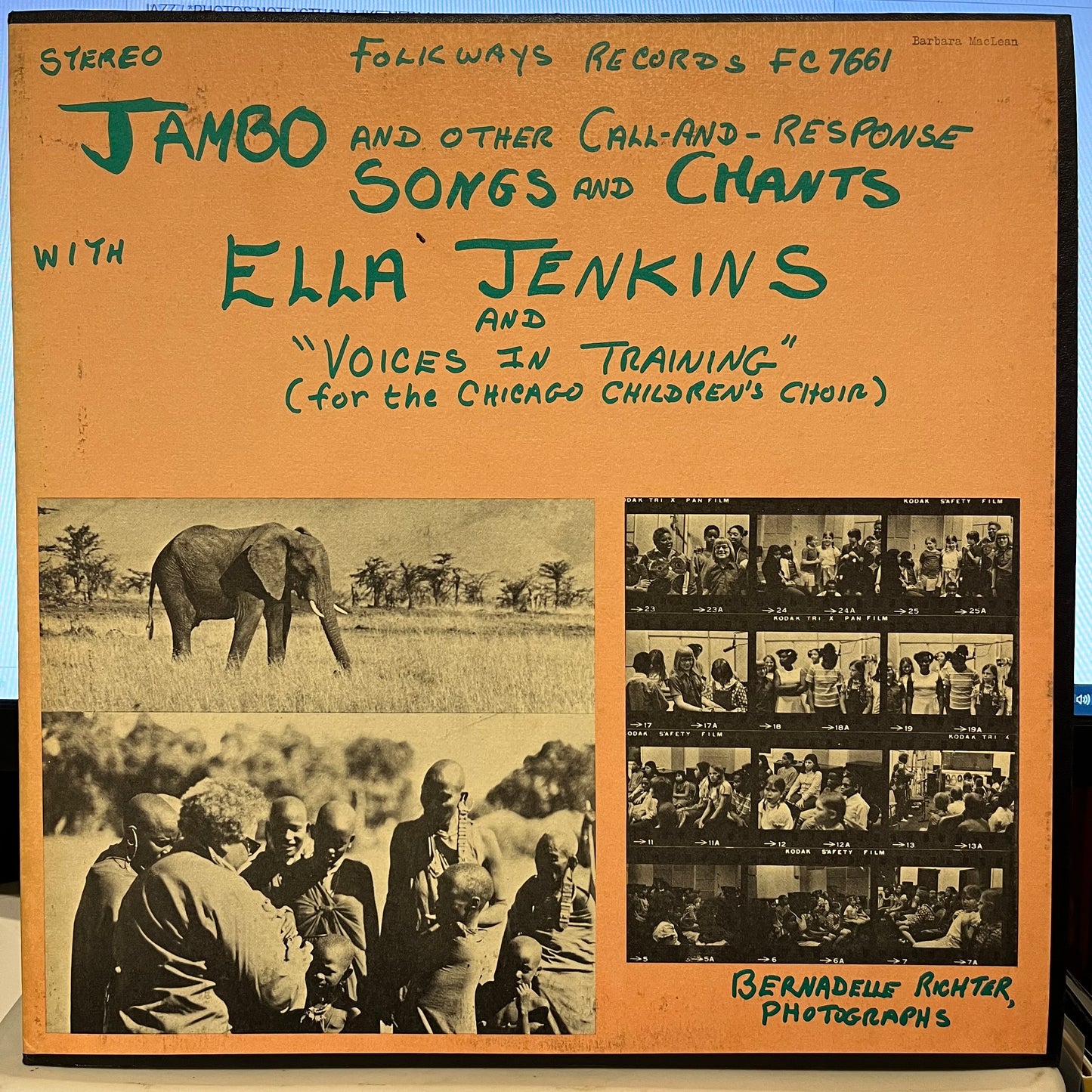 Ella Jenkins - Jambo And Other Call And Response Songs And Chants | Excellent (EX) Near Mint (NM) - FOLK / USED *EXCELLENT+*