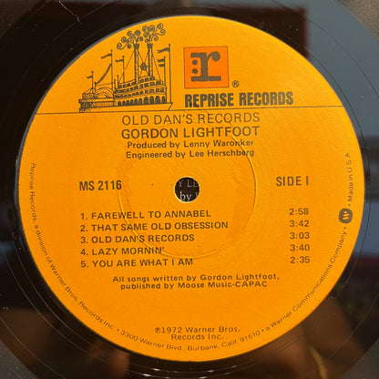 Gordon Lightfoot - Old Dan's Records *LOS ANGELES* | Excellent (EX) Excellent (EX) - FOLK / USED *EXCELLENT+*