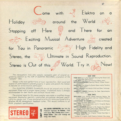 Various - Around The World In Stereo (VINYL) | Excellent+ (EX+) Excellent+ (EX+) - FOLK / USED *EXCELLENT+*