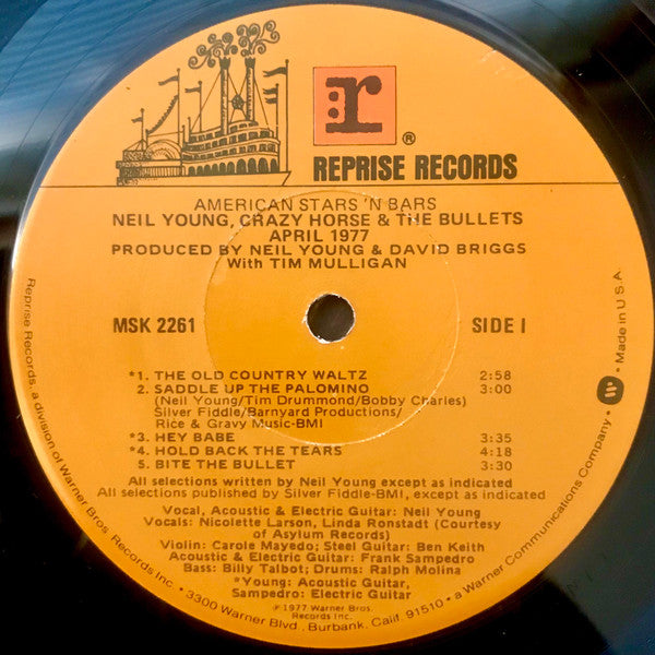 Neil Young - American Stars 'N Bars | Excellent (EX) Near Mint (NM) - FOLK / USED *EXCELLENT+*