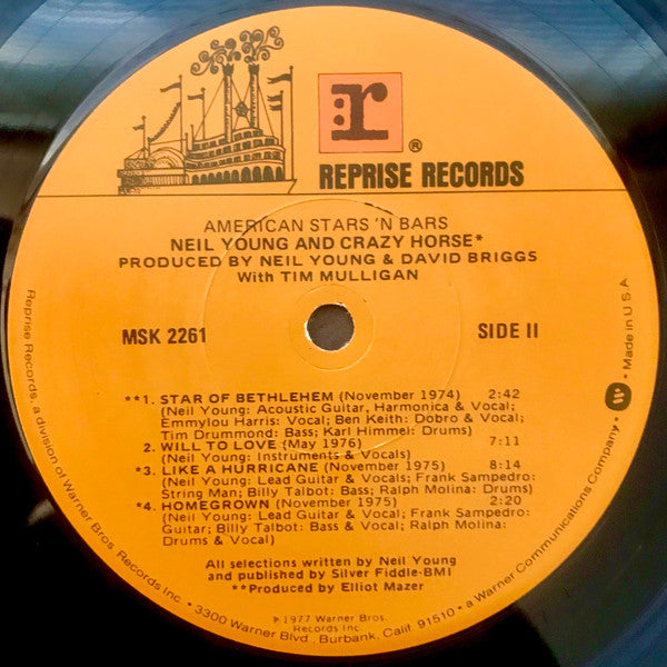 Neil Young - American Stars 'N Bars | Excellent (EX) Near Mint (NM) - FOLK / USED *EXCELLENT+*
