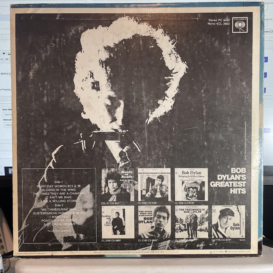 Bob Dylan - Bob Dylan's Greatest Hits (VINYL WITH POSTER) | Excellent+ (EX+) Very Good Plus (VG+) - FOLK / USED *EXCELLENT+*