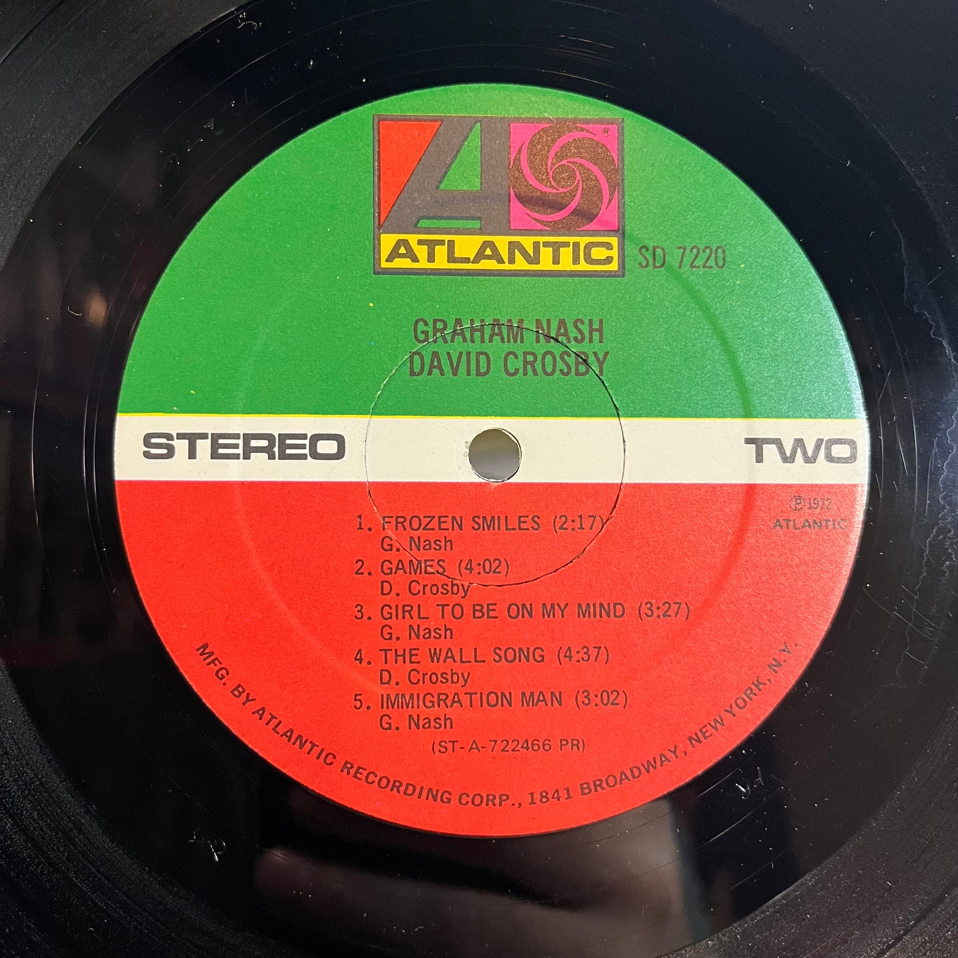 Graham Nash / David Crosby (VINYL) | Excellent+ (EX+) Very Good (VG) - FOLK / USED *EXCELLENT+*