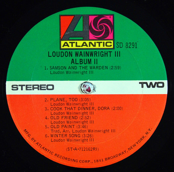 Loudon Wainwright III - Album II | Excellent (EX) Excellent (EX) - FOLK / USED *EXCELLENT+*