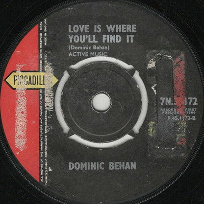 Dominic Behan - Liverpool Lou (7" VINYL) | Excellent+ (EX+) Generic - FOLK / USED *EXCELLENT+*