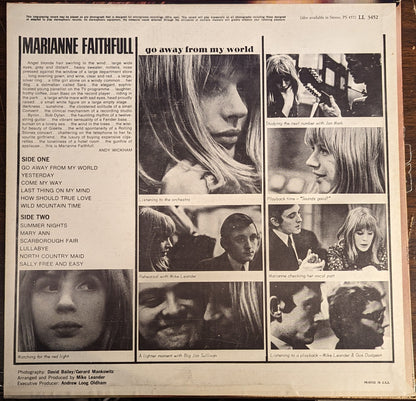 Marianne Faithfull - Go Away From My World *MONO* | Excellent (EX) Near Mint (NM) - FOLK / USED *EXCELLENT+*
