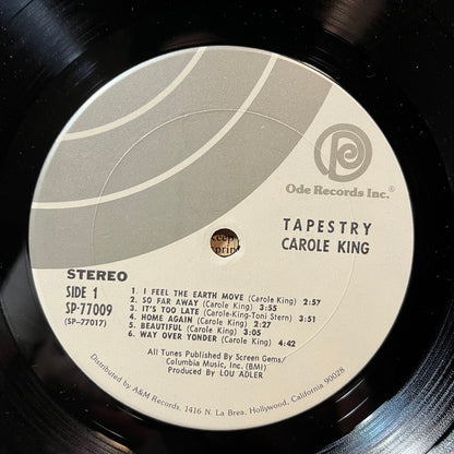 Carole King - Tapestry (VINYL LP ODE SP-77009 1971) | USED Excellent+ (EX+) Very Good Plus (VG+) - FOLK / USED *EXCELLENT+*