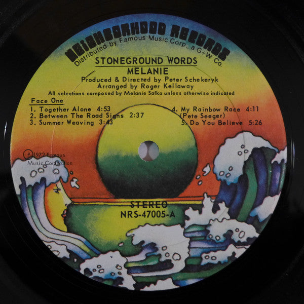 Melanie (2) - Stoneground Words *PRESSWELL* | Excellent (EX) Excellent (EX) - FOLK / USED *EXCELLENT*
