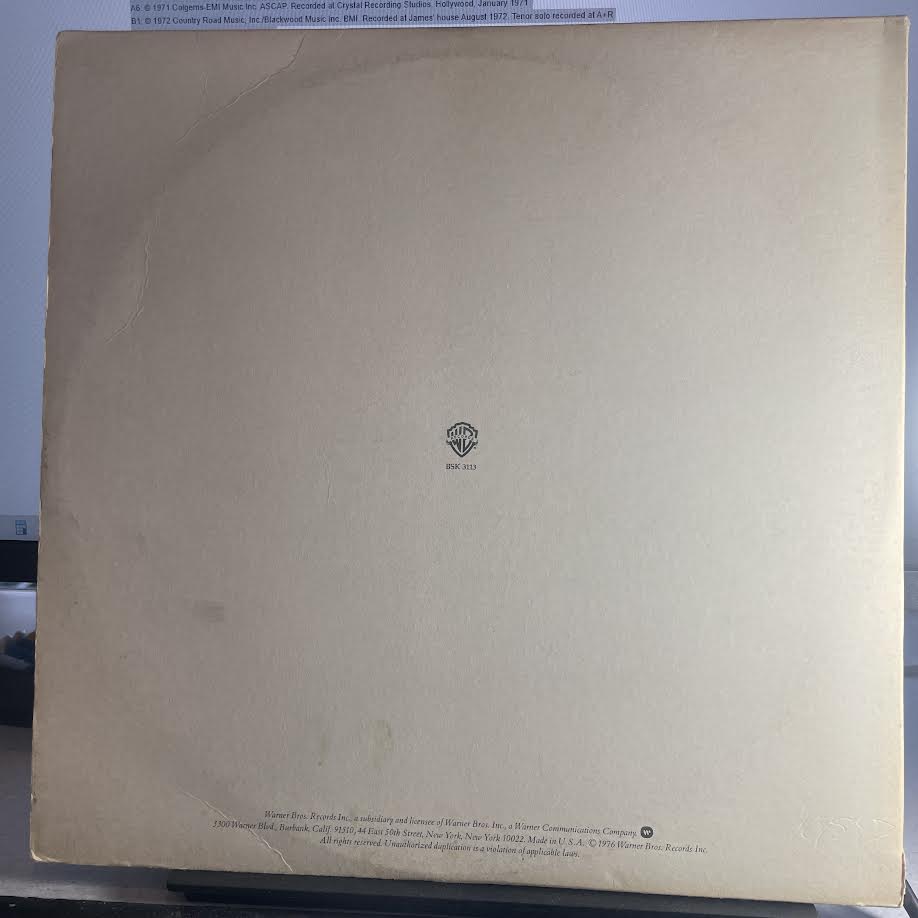 James Taylor (2) - Greatest Hits (VINYL) | Excellent+ (EX+) Excellent (EX) - FOLK / USED *EXCELLENT*