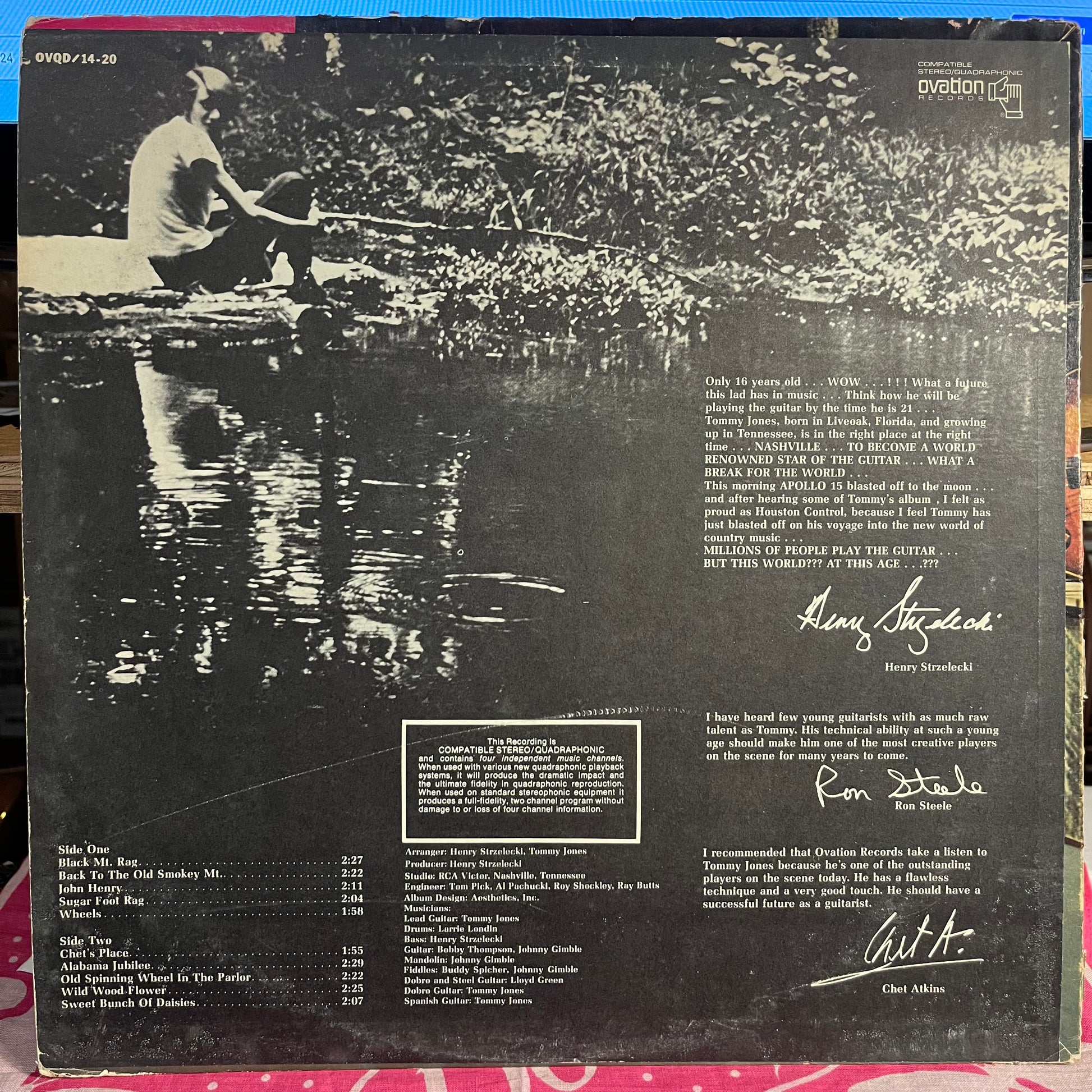 Tommy Jones - Tommy's Place *PROMO/QUAD* | Excellent (EX) Good Plus (G+) - FOLK / USED *EXCELLENT*