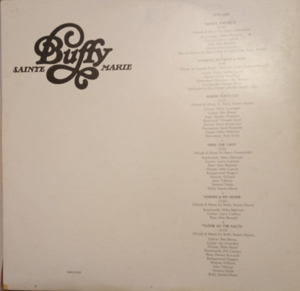 Buffy Sainte-Marie - Sweet America | Excellent (EX) Very Good Plus (VG+) - FOLK / USED *EXCELLENT*