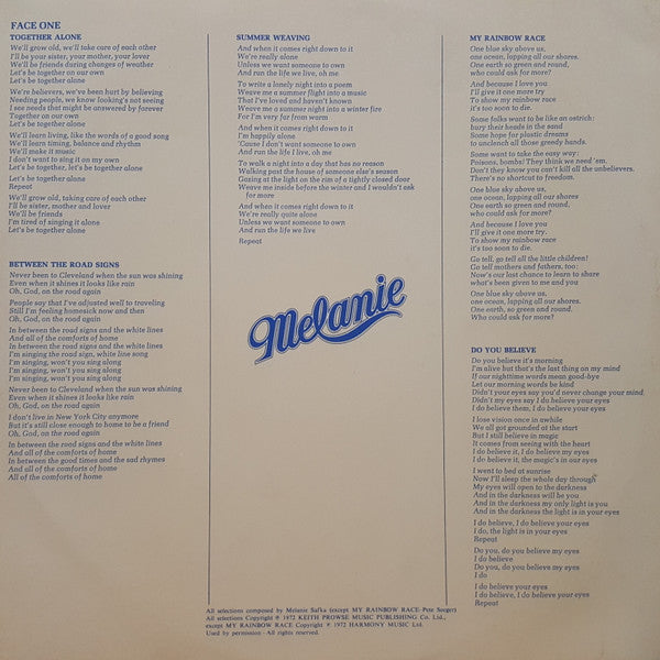 Melanie (2) - Stoneground Words *PRESSWELL* | Excellent (EX) Excellent (EX) - FOLK / USED *EXCELLENT*
