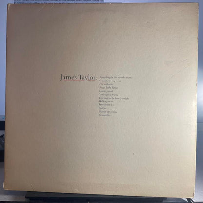 James Taylor (2) - Greatest Hits (VINYL) | Excellent+ (EX+) Excellent (EX) - FOLK / USED *EXCELLENT*