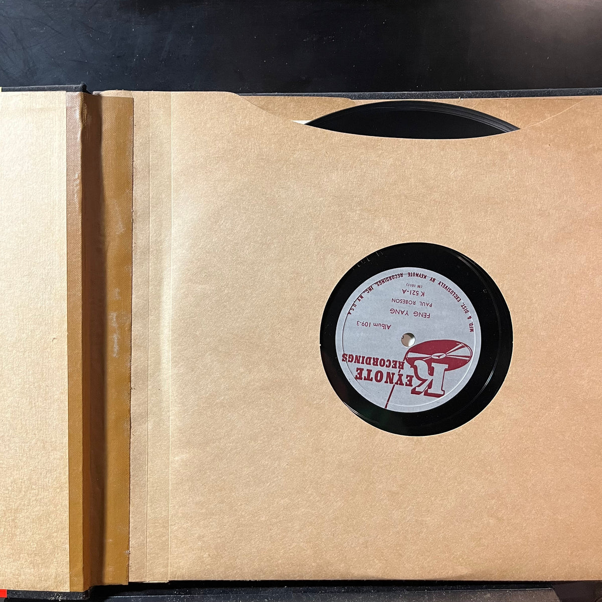 Paul Robeson - Chee Lai - Songs Of New China (SHELLAC 3x10" 78RPM) | NEW - FOLK / USED *EXCELLENT*