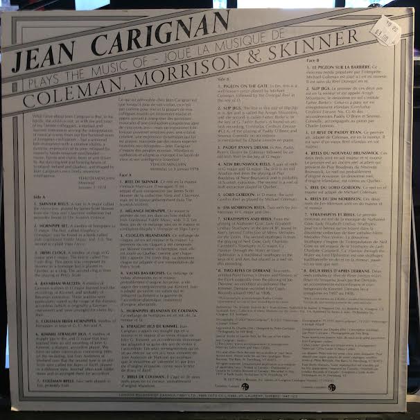 Plays the Music of Coleman, Morrison & Skinner (VINYL) | Excellent (EX) Very Good Plus (VG+) - FOLK / USED *EXCELLENT*