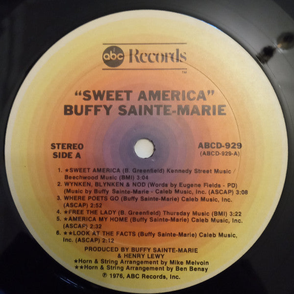 Buffy Sainte-Marie - Sweet America | Excellent (EX) Very Good Plus (VG+) - FOLK / USED *EXCELLENT*