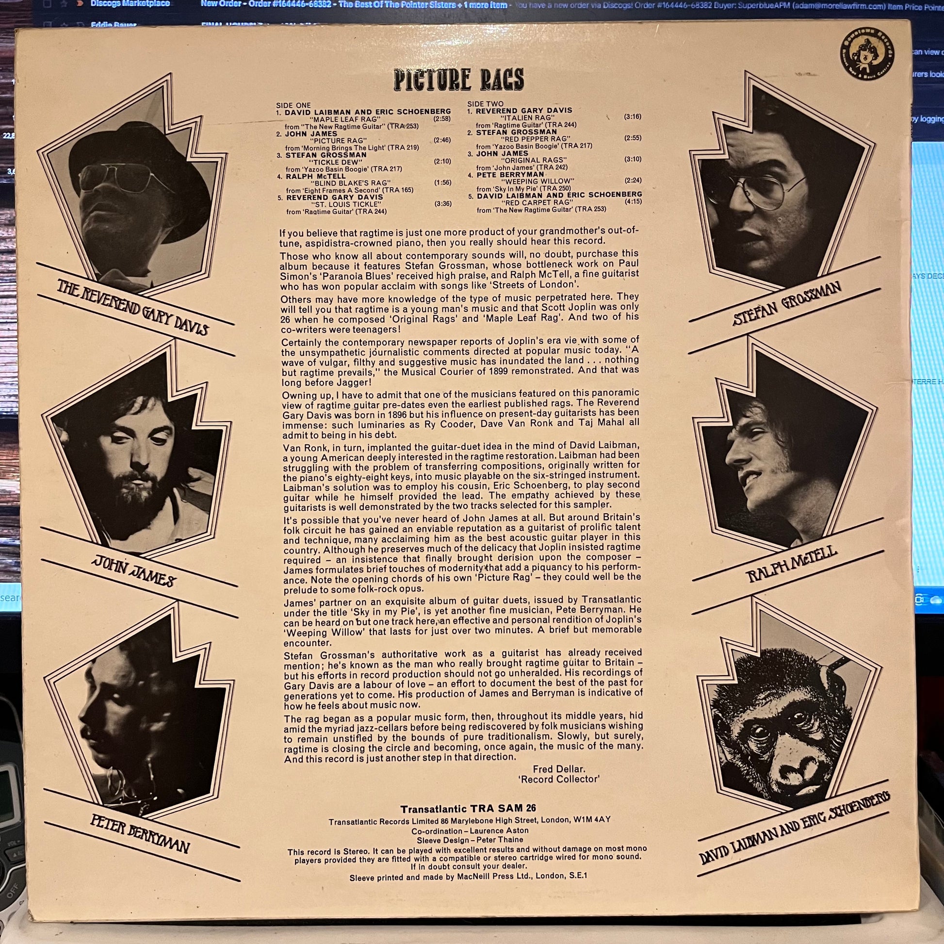Various - Picture Rags | Excellent (EX) Near Mint (NM) - FOLK / USED *EXCELLENT*