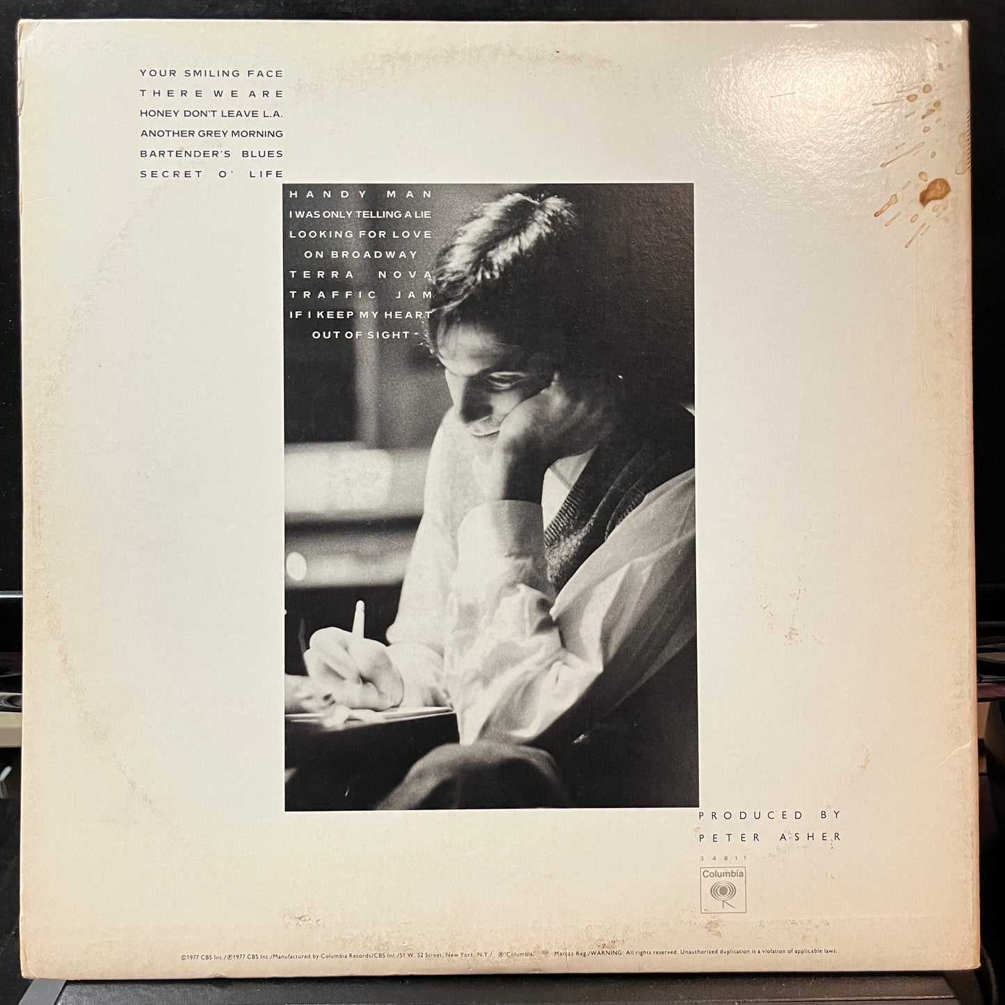 James Taylor - JT (VINYL LP) | USED - FOLK / USED *NEAR MINT-*