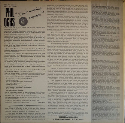 Phil Ochs - I Ain't Marching Anymore (VINYL LP ELEKTRA EKS- 7287 2010) | - FOLK / USED *NEAR MINT-*
