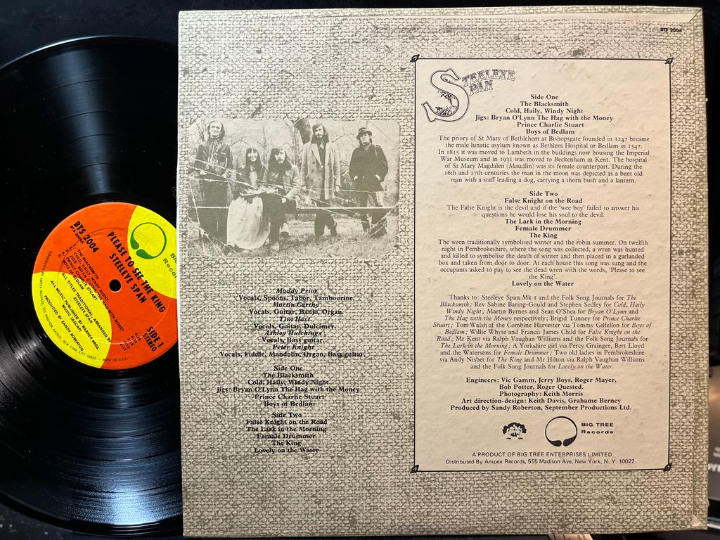 Steeleye Span - Please To See The King (VINYL) | Near Mint (NM) Near Mint (NM) - FOLK / USED *NEAR MINT*