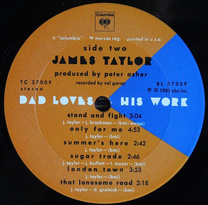 James Taylor (2) - Dad Loves His Work *SANTA MARIA* | Near Mint (NM) Excellent (EX) - FOLK / USED *NEAR MINT*