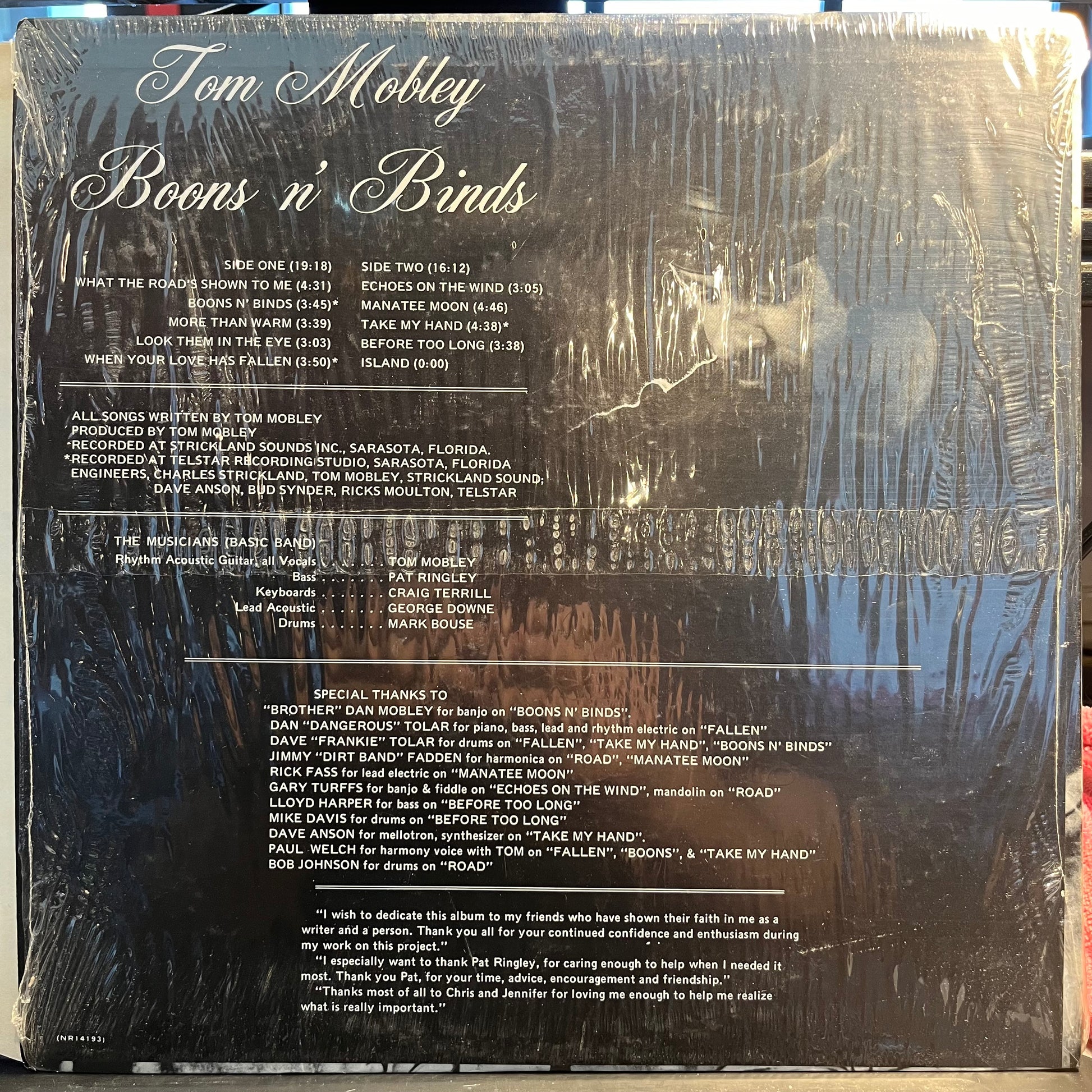 Tom Mobley - Boons n' Binds *SHRINK* | Near Mint (NM) Near Mint (NM) - FOLK / USED *NEAR MINT*