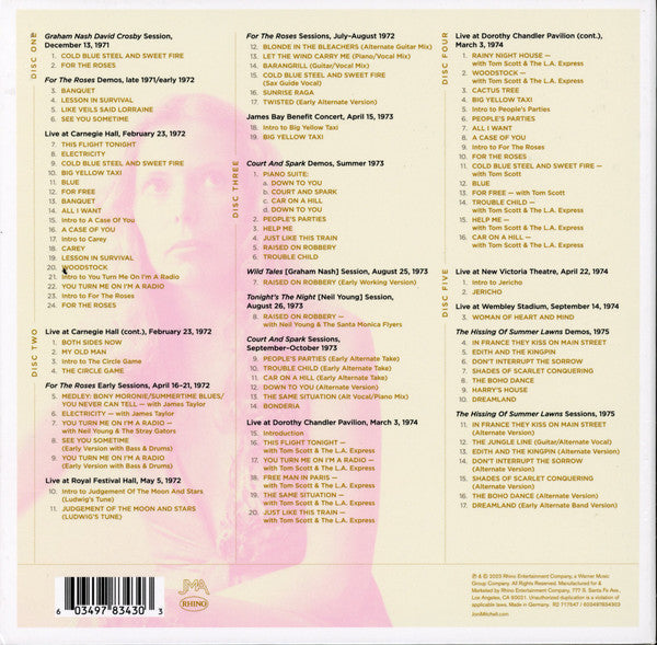 Archives – Volume 3: The Asylum Years (1972-1975) (5x CD BOX) | Near Mint (NM or M-) Excellent+ (EX+) - FOLK / USED *NEAR MINT*