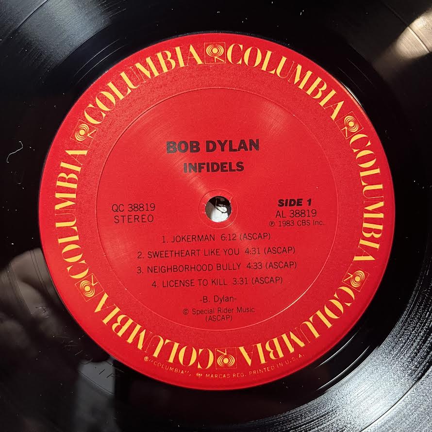 Infidels (VINYL) | Near Mint (NM) Excellent+ (EX+) - FOLK / USED *NEAR MINT*