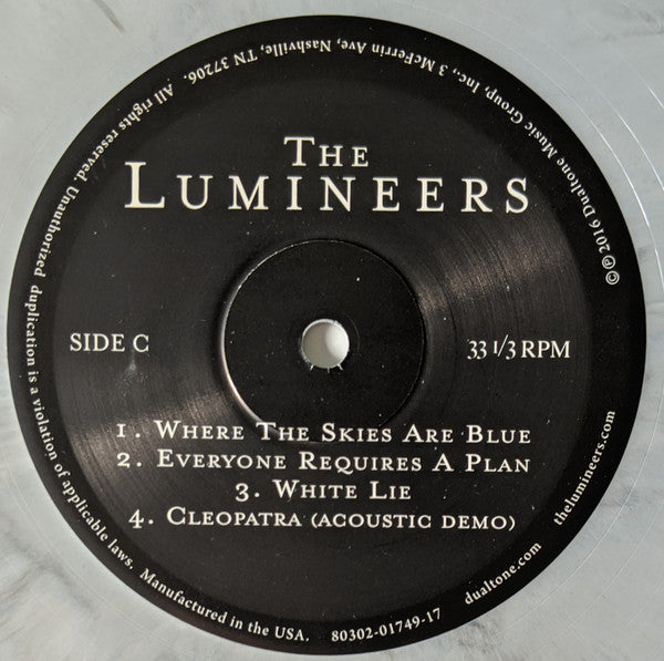 The Lumineers - Cleopatra (BLUE MARBLED VINYL LP DUALTONE 80302-01738-11 2022) | - FOLK / USED *NEAR MINT*