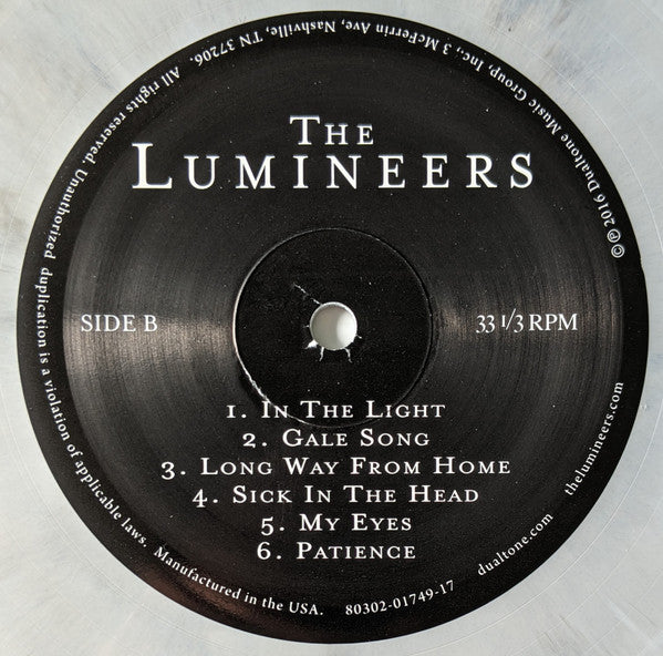 The Lumineers - Cleopatra (BLUE MARBLED VINYL LP DUALTONE 80302-01738-11 2022) | - FOLK / USED *NEAR MINT*