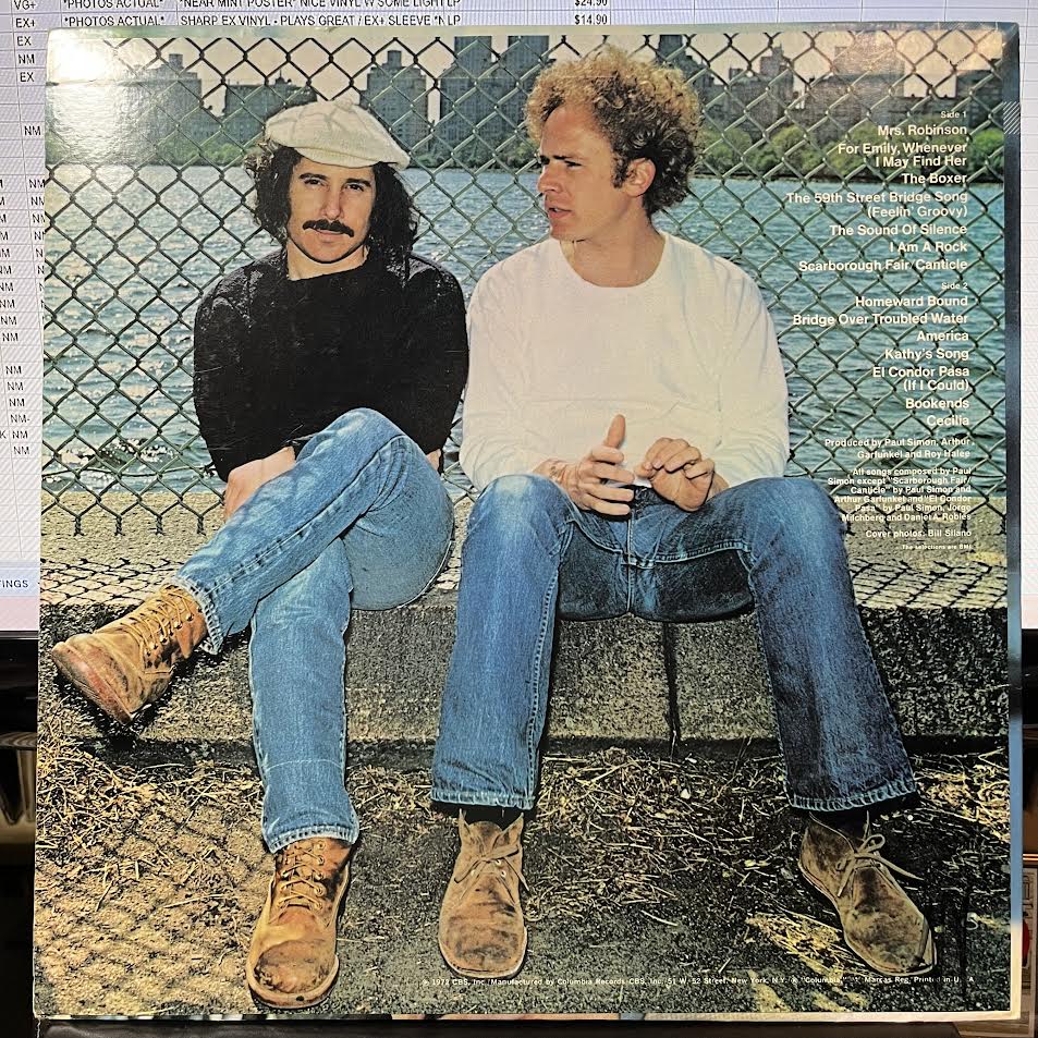 Simon And Garfunkel's Greatest Hits (VINYL) | Near Mint (NM) Near Mint (NM) - FOLK / USED *NEAR MINT*