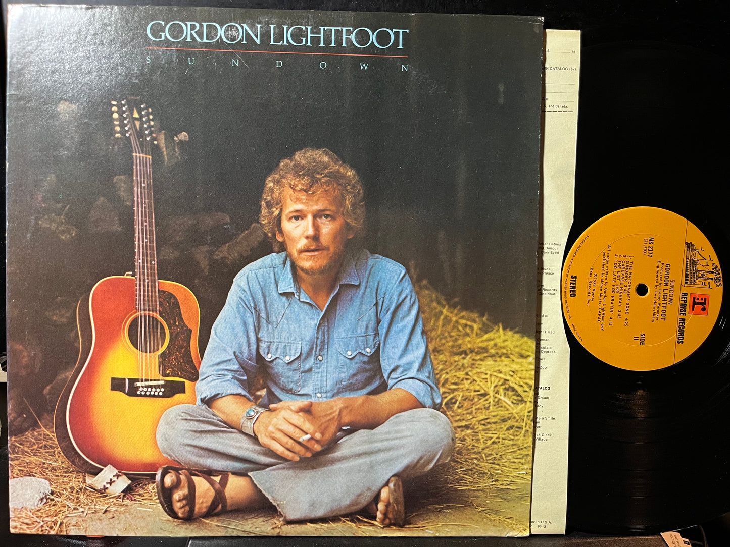 Gordon Lightfoot - Sundown (VINYL) | Near Mint (NM) Excellent+ (EX+) - FOLK / USED *NEAR MINT*